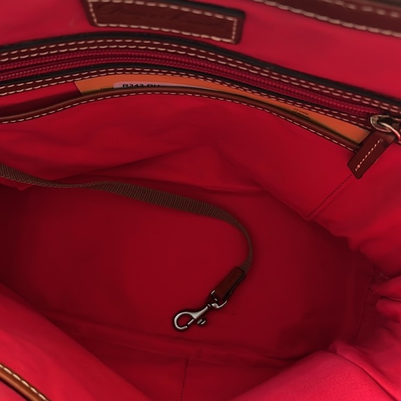 Dooney & Bourke, Pebble Grain Leather Zip Zip Satchel, never used blue - Picture 7 of 16